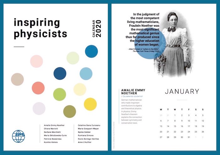 A series of inspiring physicists throughout 2020