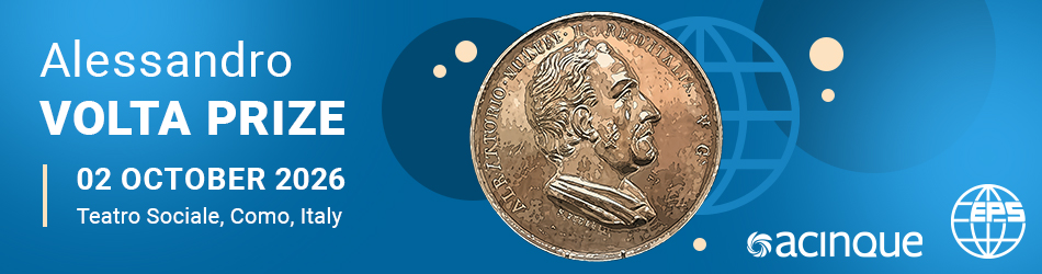 EPS and Acinque Award Inaugural Alessandro Volta Prize to Jean Dalibard